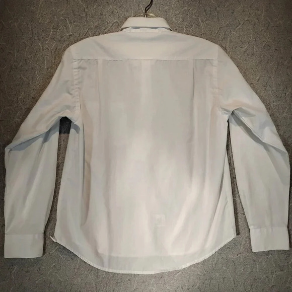 Protocol White Long Sleeve Button  Up Dress Shirt in Size 14 - Picture 9 of 11